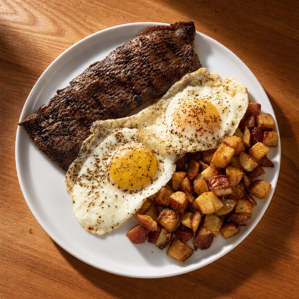 Steak and Eggs.
