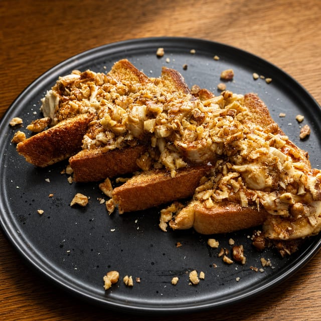 Cajeta y Nuez French Toast.